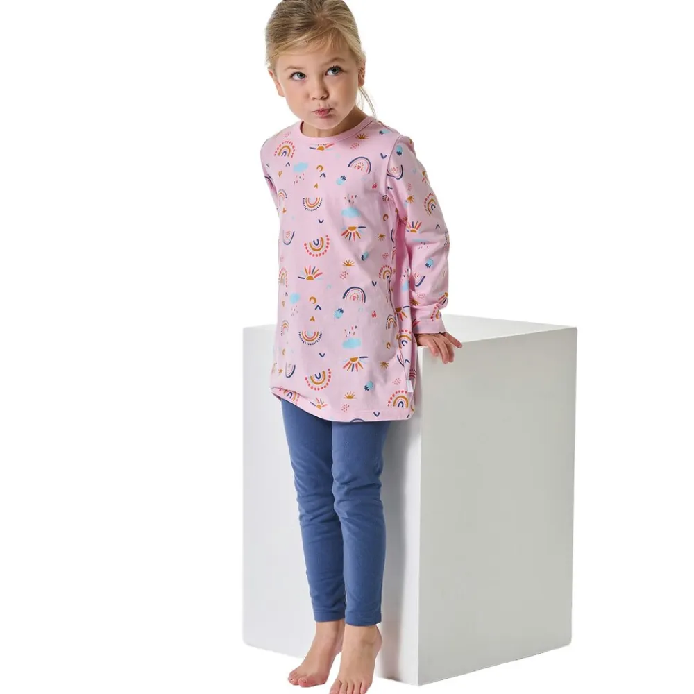 Schiesser Kids Nightwear Mädchen Pyjama Rosa/Blau Outlet
