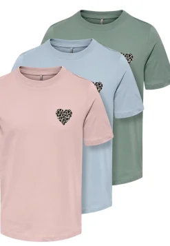 T-Shirt REXI HEART Kurzarmshirt  3er Pack ^ Kids Only Online