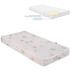 Kikkaboo Babybett-Matratze Memory Comfort, 120 x 60 x 12 cm Bindungsveredelung pink ^ Kikka Boo Outlet