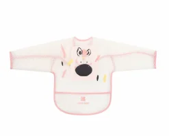Kikkaboo Babylatz Arty Ärmel Krümelschutz, Selbstverschluss, EVA, wasserdicht rosa Discount
