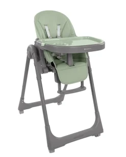 Kikka Boo Kinderhochstuhl Pastello 2 klappbar höhenverstellbar Ablagefach Räder grün Outlet