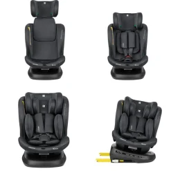 Kikka Boo Kikkaboo Kindersitz i-Cruise i-Size (40-150 cm) SPS, Sitz 360° drehbar, Isofix dunkelgrau Outlet