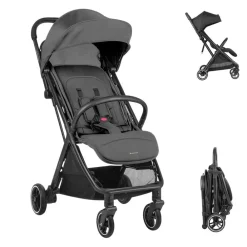 Kikkaboo Kinderwagen Buggy Lauren verstellbar faltbar Aluminiumrahmen bis 22 kg dunkelgrau ^ Kikka Boo New
