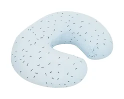 Kikkaboo Stillkissen Bear with me rund 50 cm, 100% Baumwolle, Bezug abnehmbar blau grün New