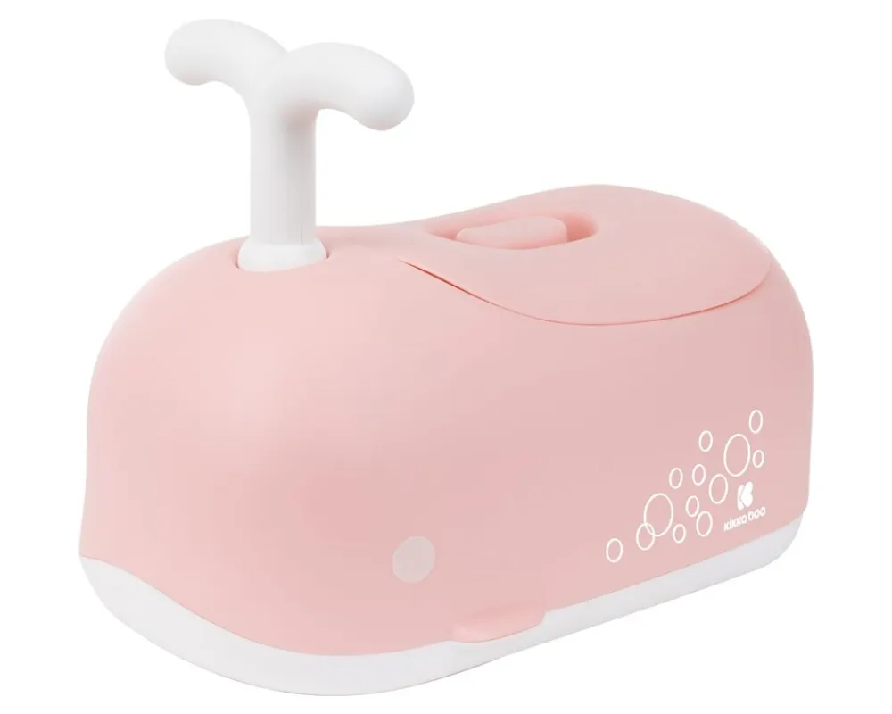 Kikka Boo Kikkaboo Töpfchen Wal, Behälter abnehmbar, Deckel, rutschfeste Basis, Spielgriff rosa Outlet