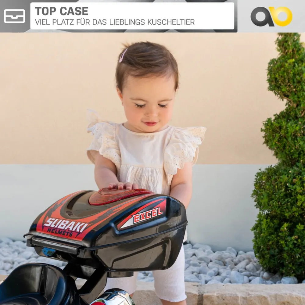 Kindermotorrad C051, Kinder-Elektro-Motorrad mit 12-Watt-Motor, LED-Scheinwerfer, 2-Gang-Getriebe ^ Actionbikes Motors Online