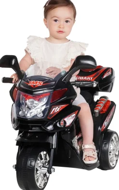 Kindermotorrad C051, Kinder-Elektro-Motorrad mit 12-Watt-Motor, LED-Scheinwerfer, 2-Gang-Getriebe ^ Actionbikes Motors Online