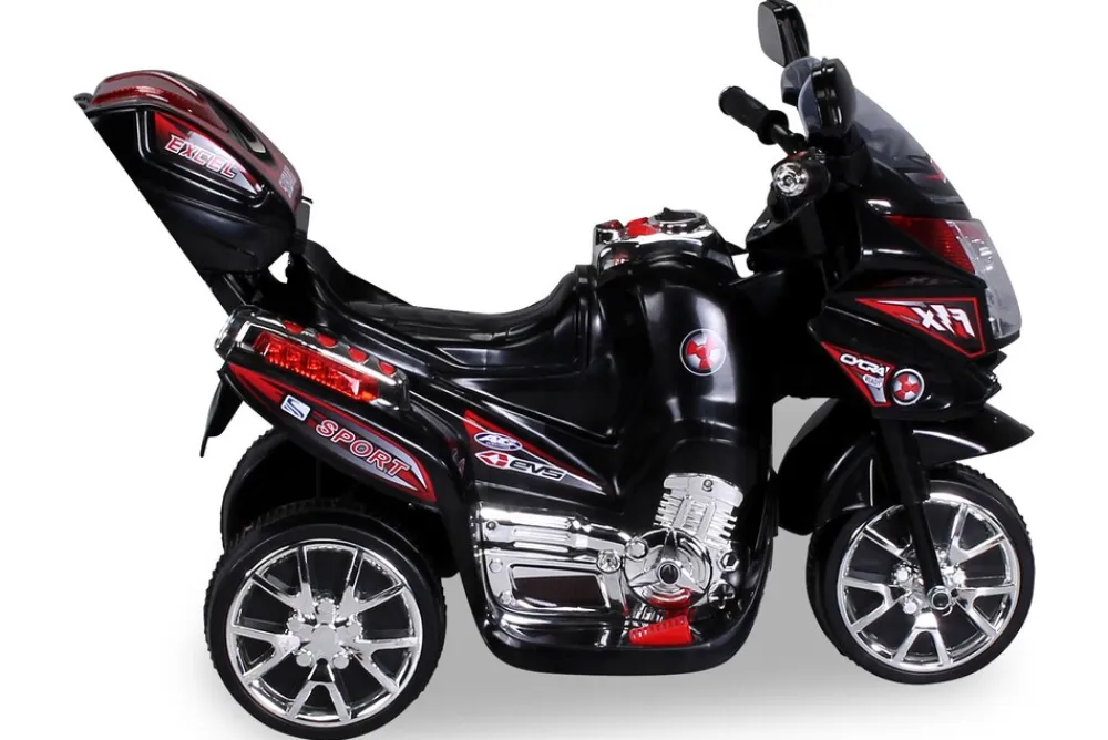 Kindermotorrad C051, Kinder-Elektro-Motorrad mit 12-Watt-Motor, LED-Scheinwerfer, 2-Gang-Getriebe ^ Actionbikes Motors Online
