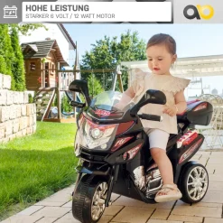 Kindermotorrad C051, Kinder-Elektro-Motorrad mit 12-Watt-Motor, LED-Scheinwerfer, 2-Gang-Getriebe ^ Actionbikes Motors Online