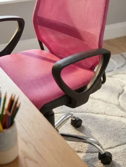 KADIMA DESIGN Kinderschreibtischstuhl Höhenverstellbar Ergonomisch TERNI, Pink 60x60x101 cm Grün Discount