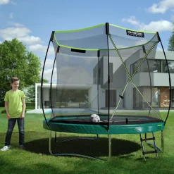 Kinetic Sports Trampolin Federlos-Design 'Bungee Safety Elite' - Outdoor Gartentrampolin für Kinder | Dunkelgrün Sale