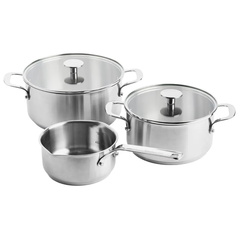 Stainless Steel (CC003630-001) Topf-Set ^ KitchenAid Discount