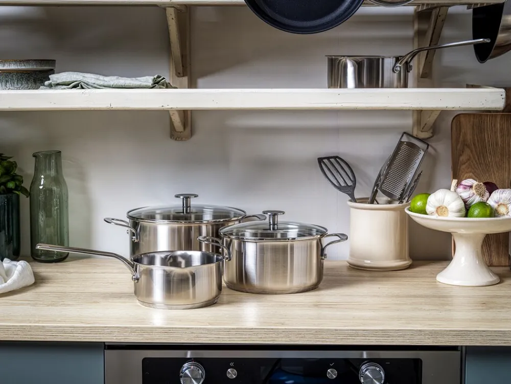 Stainless Steel (CC003630-001) Topf-Set ^ KitchenAid Discount