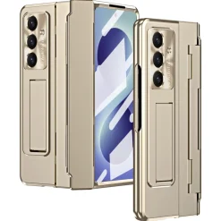 Klapphülle + Display Folie Samsung Galaxy Z Fold8 Ultra 5G Gold ^ Wigento Hot