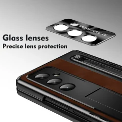 Wigento Klapphülle + H9 Display Glas Samsung Galaxy Z Fold8 Ultra 5G Orange Best