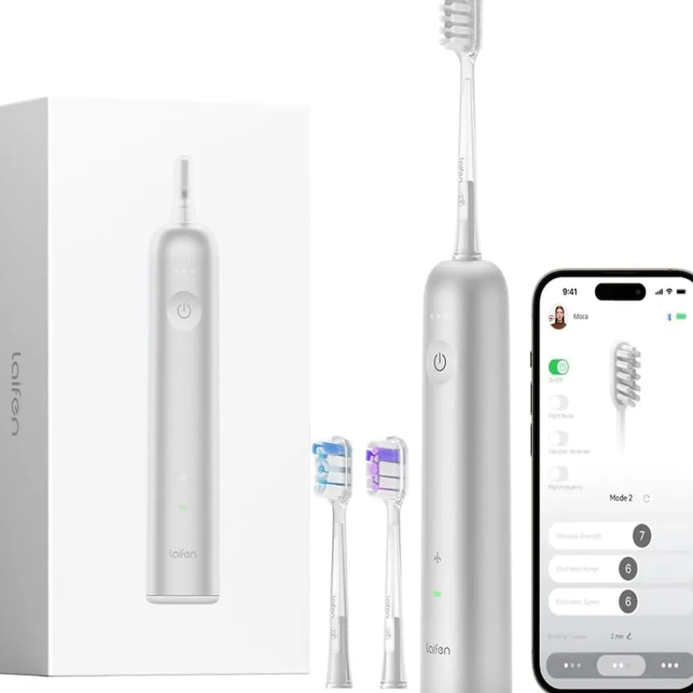 Wave Alu Elektrische Zahnbürste Silber ^ Laifen Hot