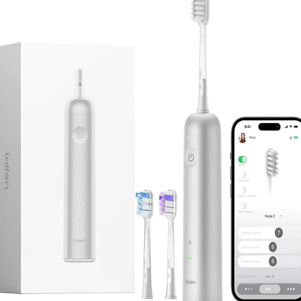 Wave Alu Elektrische Zahnbürste Silber ^ Laifen Hot
