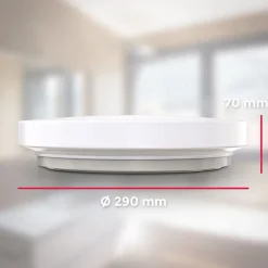 LED Bad-Deckenleuchte weiß IP44 29cm ^ B.K.Licht Online