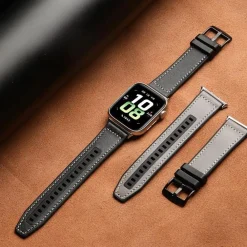 Wigento Leder Hybrid Silikon für Honor Watch 5 Grau Online