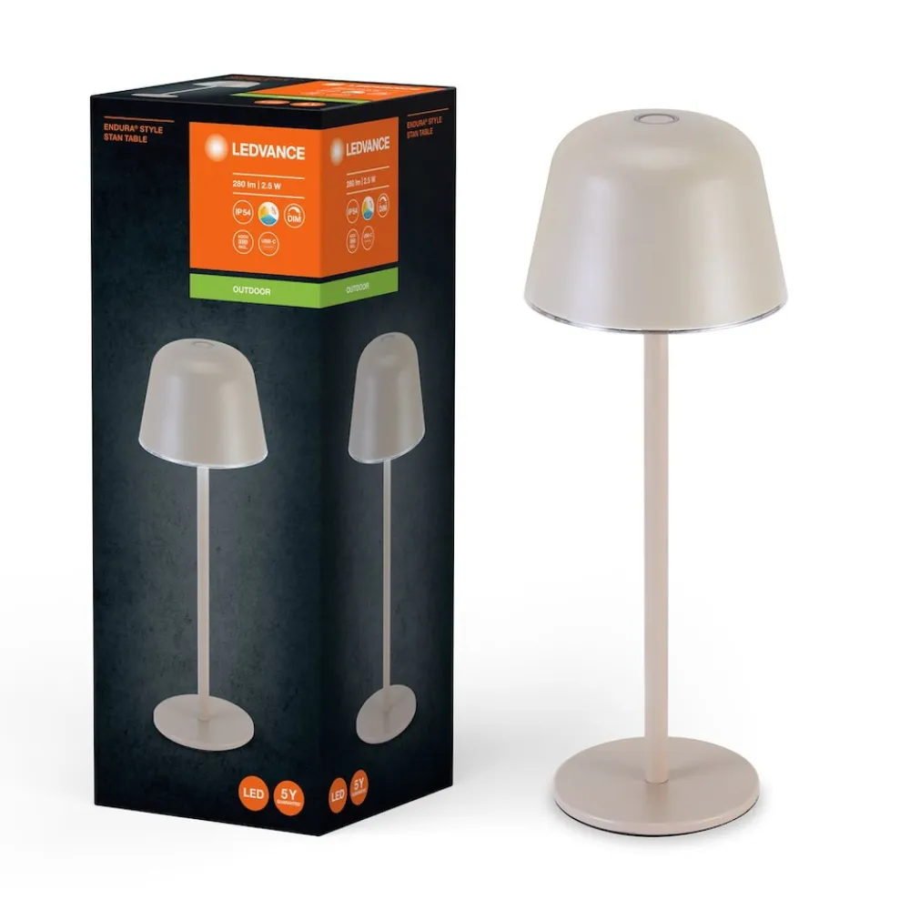 Endura Style LED Tischlampe USB Beige Dimmbar IP54 ^ LEDvance Online