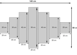Leinwandbild H375, Wandbild Keilrahmenbild Kunstdruck, 7-teilig 140x50cm ~ Blumen ^ MCW