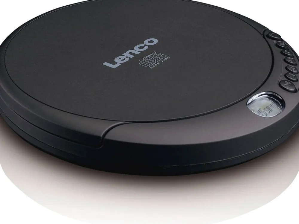 Lenco CD-010 CD Player/Discman mit Ladefunktion, schwarz Hot