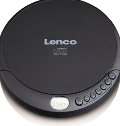 Lenco CD-010 CD Player/Discman mit Ladefunktion, schwarz Hot