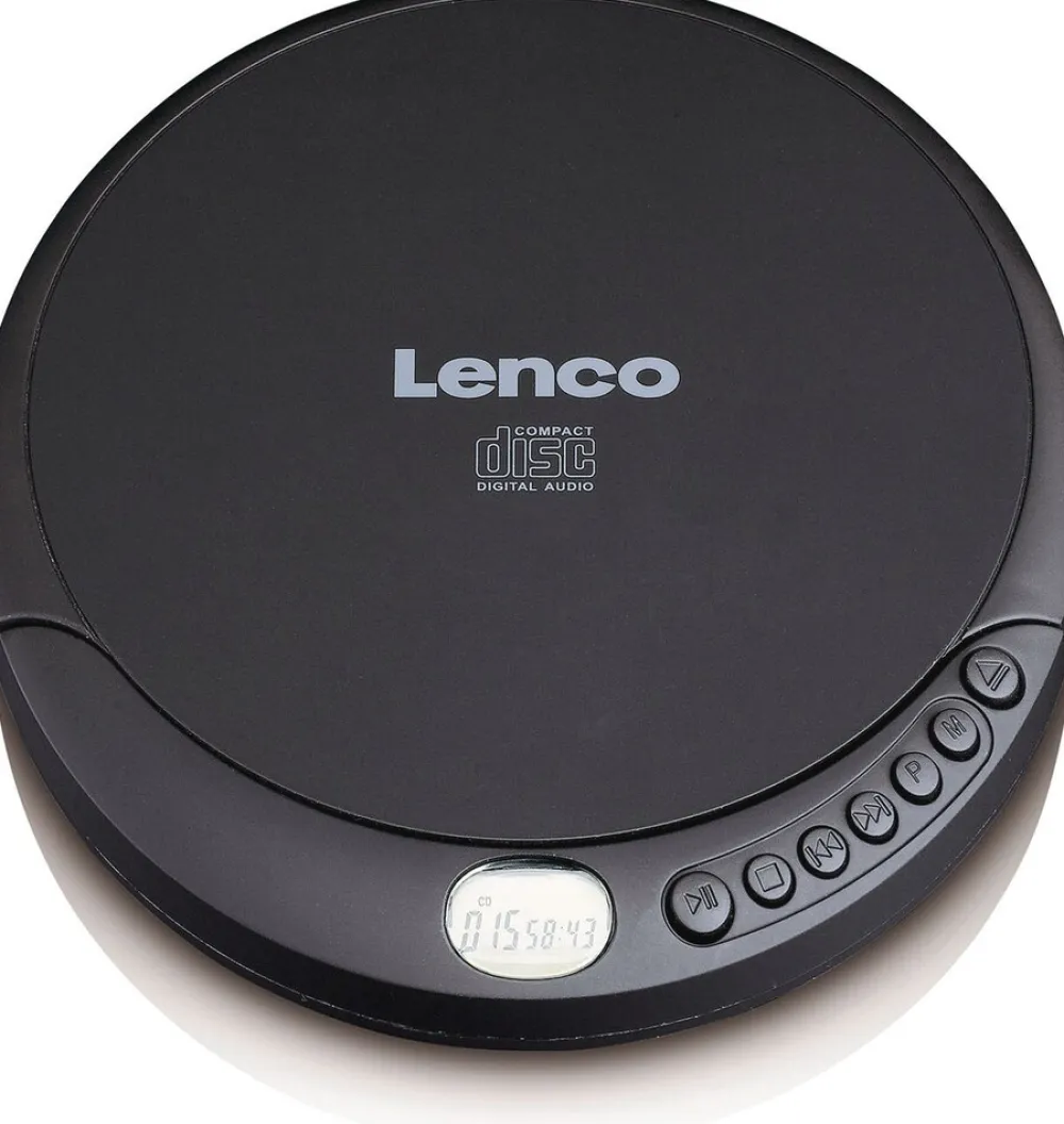 Lenco CD-010 CD Player/Discman mit Ladefunktion, schwarz Hot