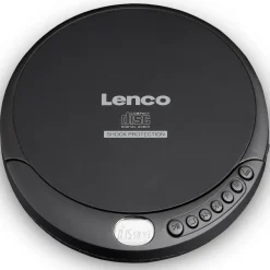 Lenco CD-200 - Tragbarer CD-Player mit Anti-Schock - Hörbuchfunktion - Akku-Aufladefunktion - Schwarz Outlet