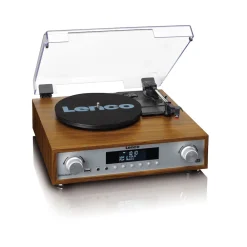 Lenco HiFi-Stereoanlage mit Plattenspieler, DAB+/FM-Radio und Bluetooth® Wood Outlet