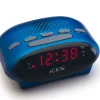 ICR-210 FM-Uhrenradio & Radiowecker, blau ^ Lenco Best