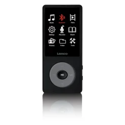 MP3/MP4-Player mit Bluetooth® und 8 GB internem Speicher Schwarz ^ Lenco Sale