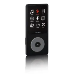 MP3/MP4-Player mit Bluetooth® und 8 GB internem Speicher Schwarz ^ Lenco Sale