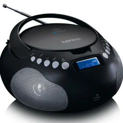 Lenco SCD-331BK Tragbares FM-Radio mit CD/MP3-Player Discount