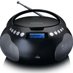 Lenco SCD-331BK Tragbares FM-Radio mit CD/MP3-Player Discount