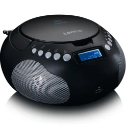 Lenco SCD-331BK Tragbares FM-Radio mit CD/MP3-Player Discount
