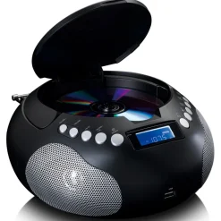 Lenco SCD-331BK Tragbares FM-Radio mit CD/MP3-Player Discount