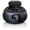 Lenco Tragbares Internetradio mit DAB+/FM, Bluetooth®, CD-Player und großem LCD-Farbdisplay Schwarz Discount