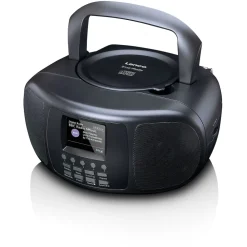 Lenco Tragbares Internetradio mit DAB+/FM, Bluetooth®, CD-Player und großem LCD-Farbdisplay Schwarz Discount