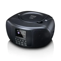 Lenco Tragbares Internetradio mit DAB+/FM, Bluetooth®, CD-Player und großem LCD-Farbdisplay Schwarz Discount