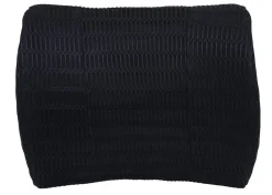 Lendenkissen -N77, Rückenkissen Lordosenstütze, Memory Foam Stoff/Textil waschbar Befestigungsgürtel schwarz ^ MCW Clearance