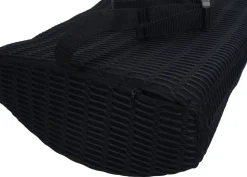 Lendenkissen -N77, Rückenkissen Lordosenstütze, Memory Foam Stoff/Textil waschbar Befestigungsgürtel schwarz ^ MCW Clearance