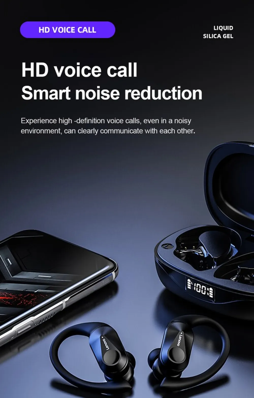 LP75 Bluetooth-Kopfhörer Weiß ^ Lenovo New