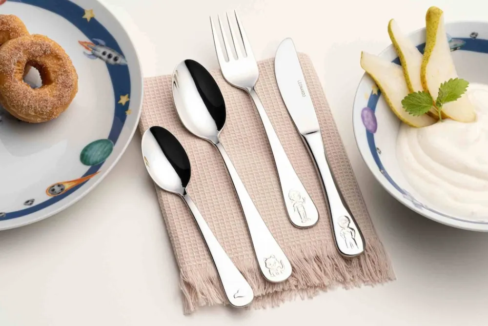 Leonardo Kinderbesteck Bambini Avventura 4er Set silber Outlet