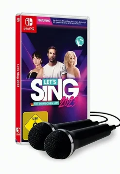 PLAION GmbH Let's Sing 2023 mit deutschen Hits + 2 Mikrophone Best