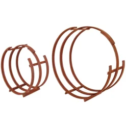 Linder Exclusiv LEX Brennholz-Stapelregal 2er Set rost-optik RUND Discount