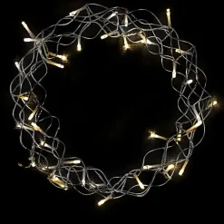 Linder Exclusiv LEX LED Metallkranz grobmaschig, warmweiß, Ø 30 cm, 40 LEDs