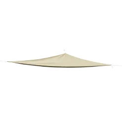 Linder Exclusiv LEX Sonnensegel Dreieck 5 x 5 x 5 m mit Ösen und Nylonschnüren, Beige Discount