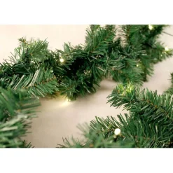 Linder Exclusiv LEX Weihnachtsgirlande mit Lichterkette, 100 LEDs, für innen und außen