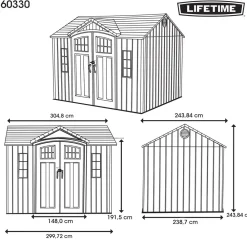 Lifetime Kunststoff Gerätehaus Saturn